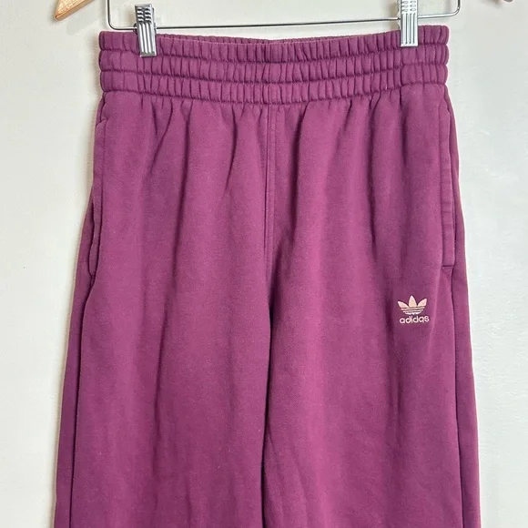Adidas Purple Joggers Size S | Thick Fabric | High Rise Sweatpants - Picture 2 of 6